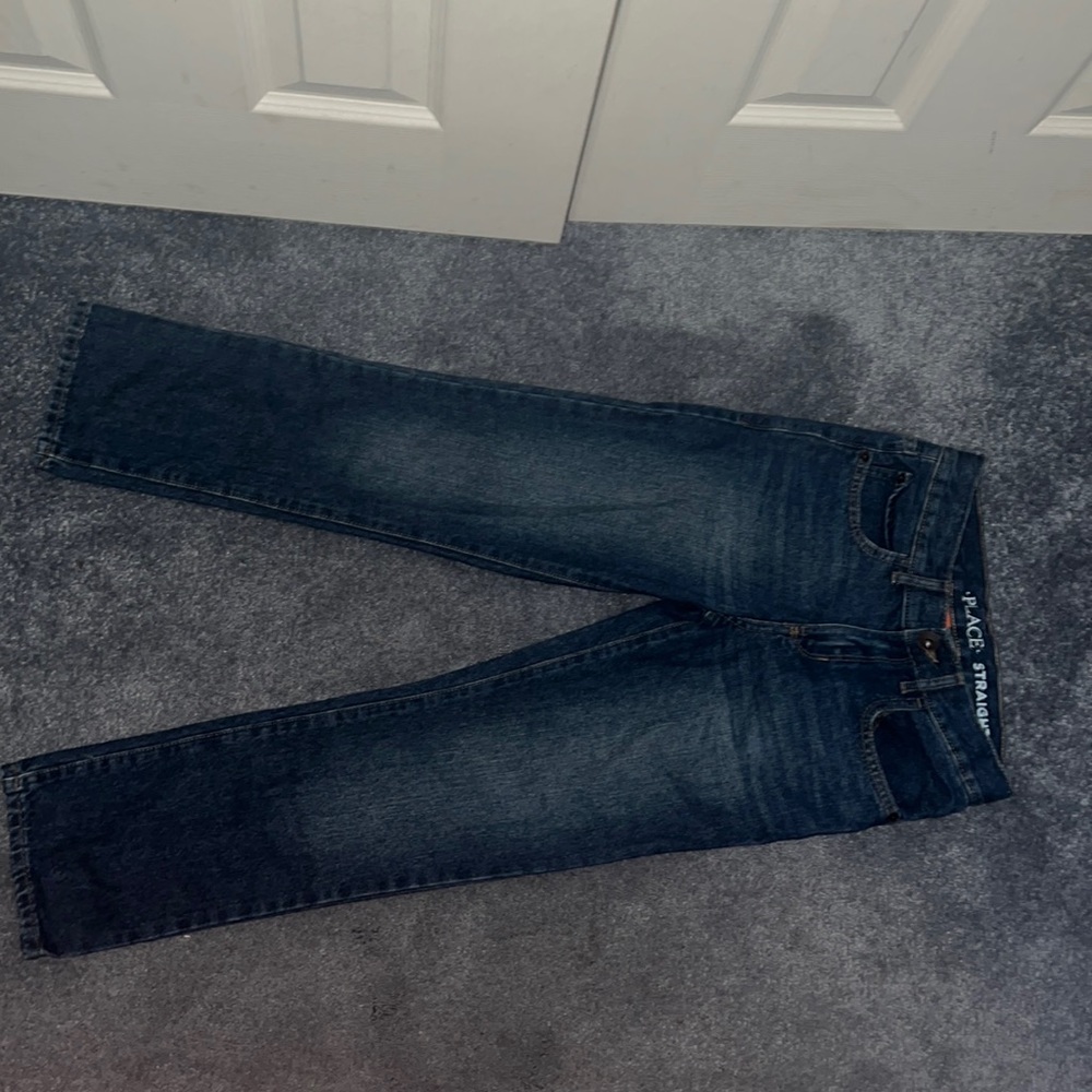 straight jeans with stretchy waist band